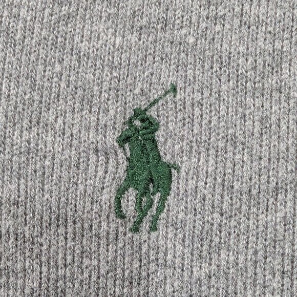 Polo Ralph Lauren Men's Grey Shawl Collar Pullover Sweater - Size L - Picture 5 of 11